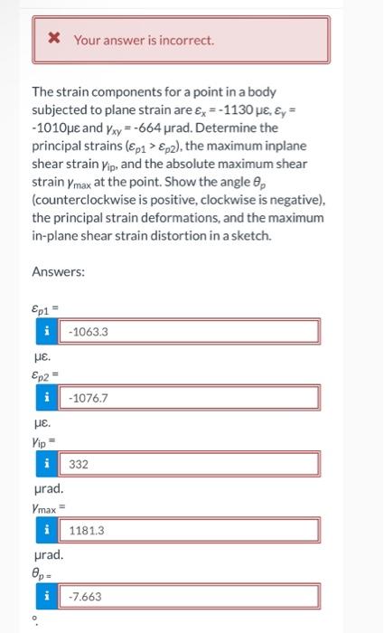 Solved chegg answered this question wrong please re work it | Chegg.com