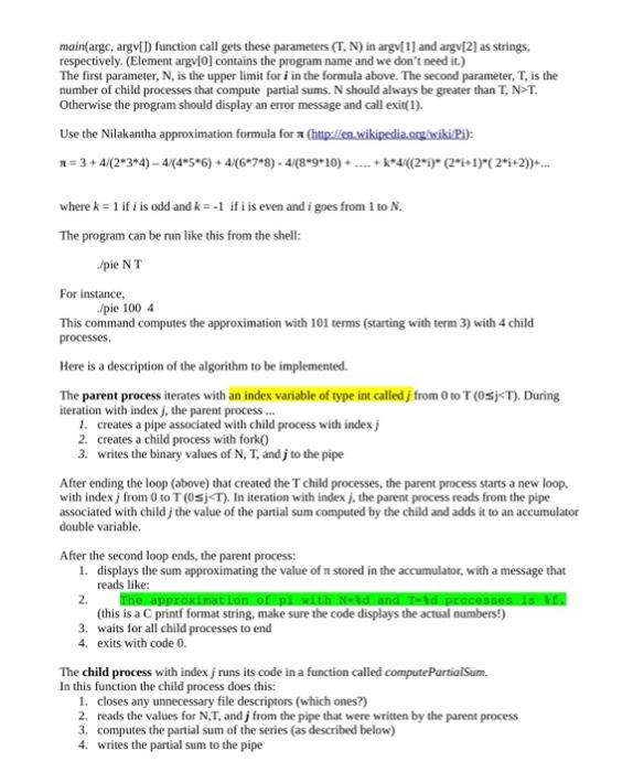 Solved Programming Assignment From Chapter 3, Processes | Chegg.com