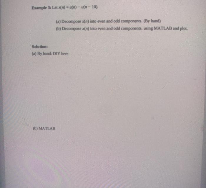 Example 3 Letx N U N Un 10 A Decompose Chegg Com