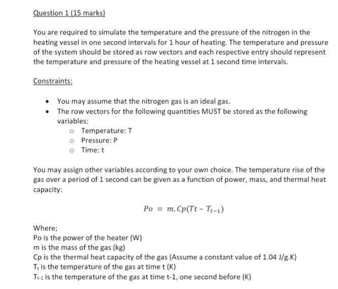 Solved Question 1 (15 marks) You are required to simulate | Chegg.com