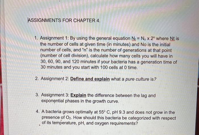 Solved ASSIGNMENTS FOR CHAPTER 4. 1. Assignment 1: By using | Chegg.com