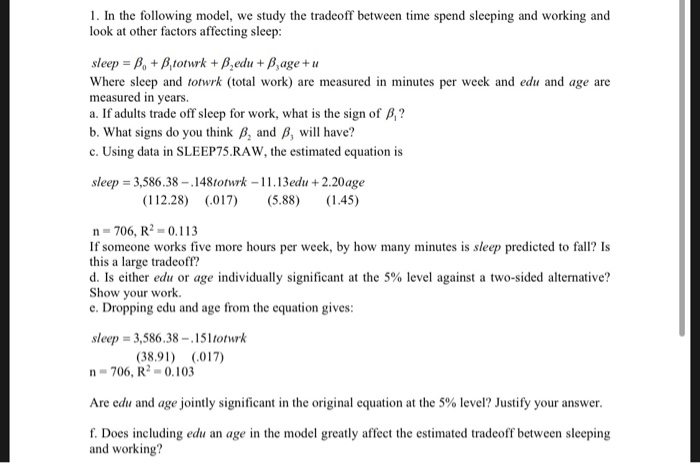 1 In The Following Model We Study The Tradeoff Chegg Com