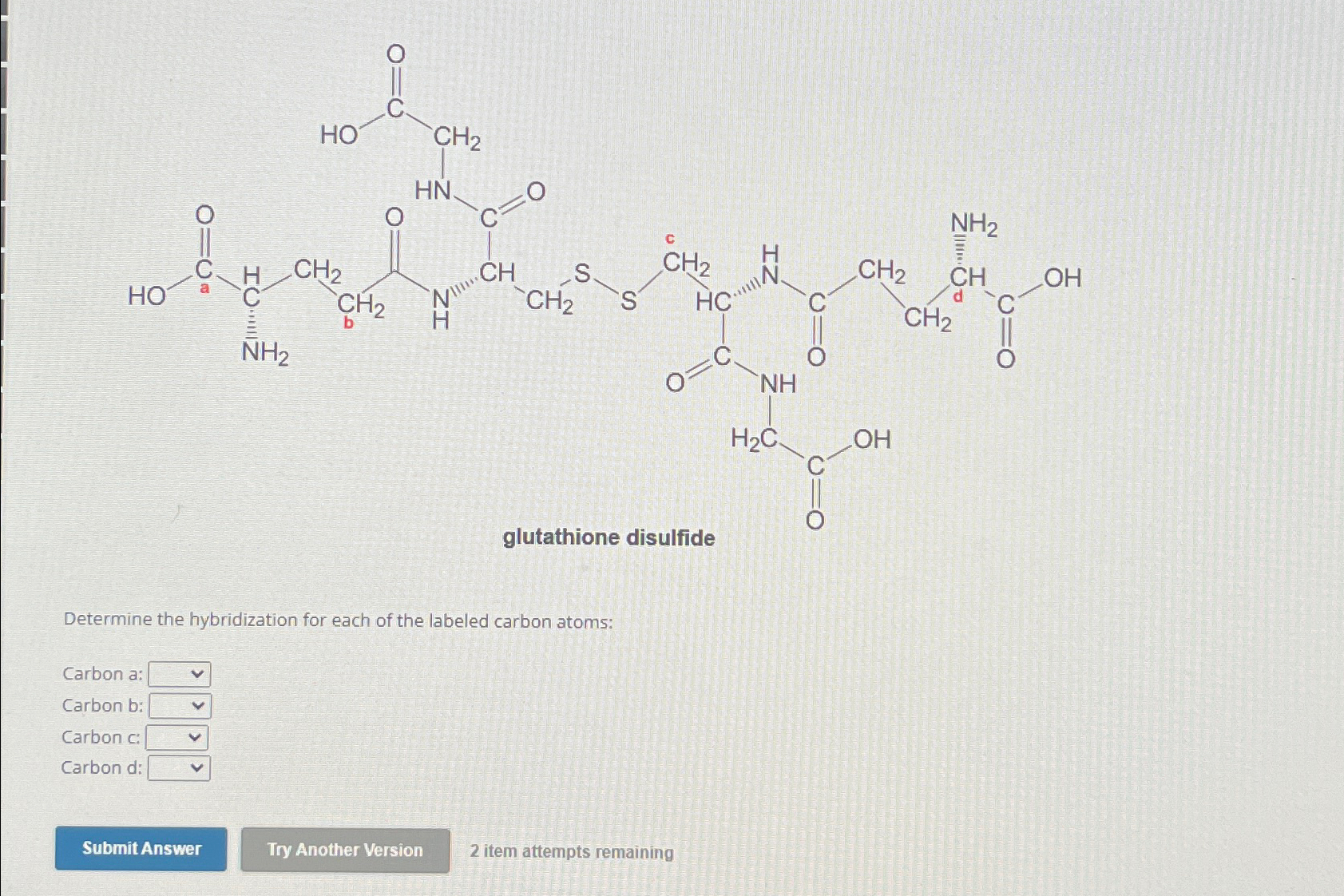 Solved Determine the hybridization for each of the labeled | Chegg.com
