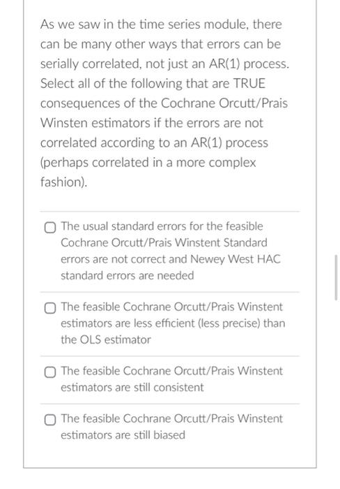Solved an be many other ways that errors can be erially | Chegg.com