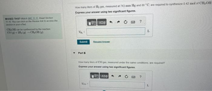 Solved How many liters of H2 gas, measured at 743 mmHg and | Chegg.com