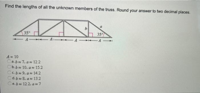 Solved Find The Lengths Of All The Unknown Members Of The | Chegg.com