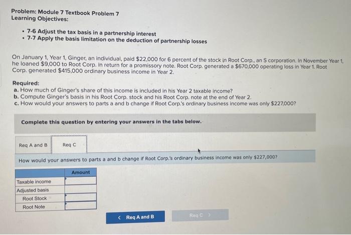 Problem: Module 7 Textbook Problem 7 Learning | Chegg.com