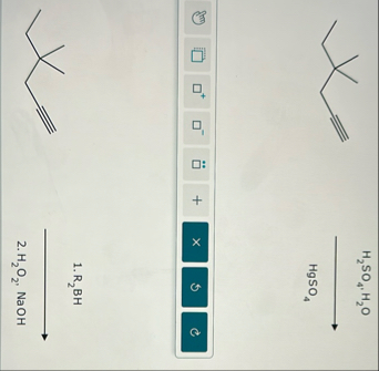 Solved →HgSO4(ay) cq,R2BH | Chegg.com