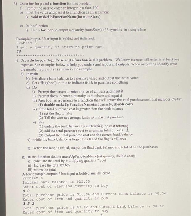 Solved 1) This problem includes a while loop and a function. | Chegg.com