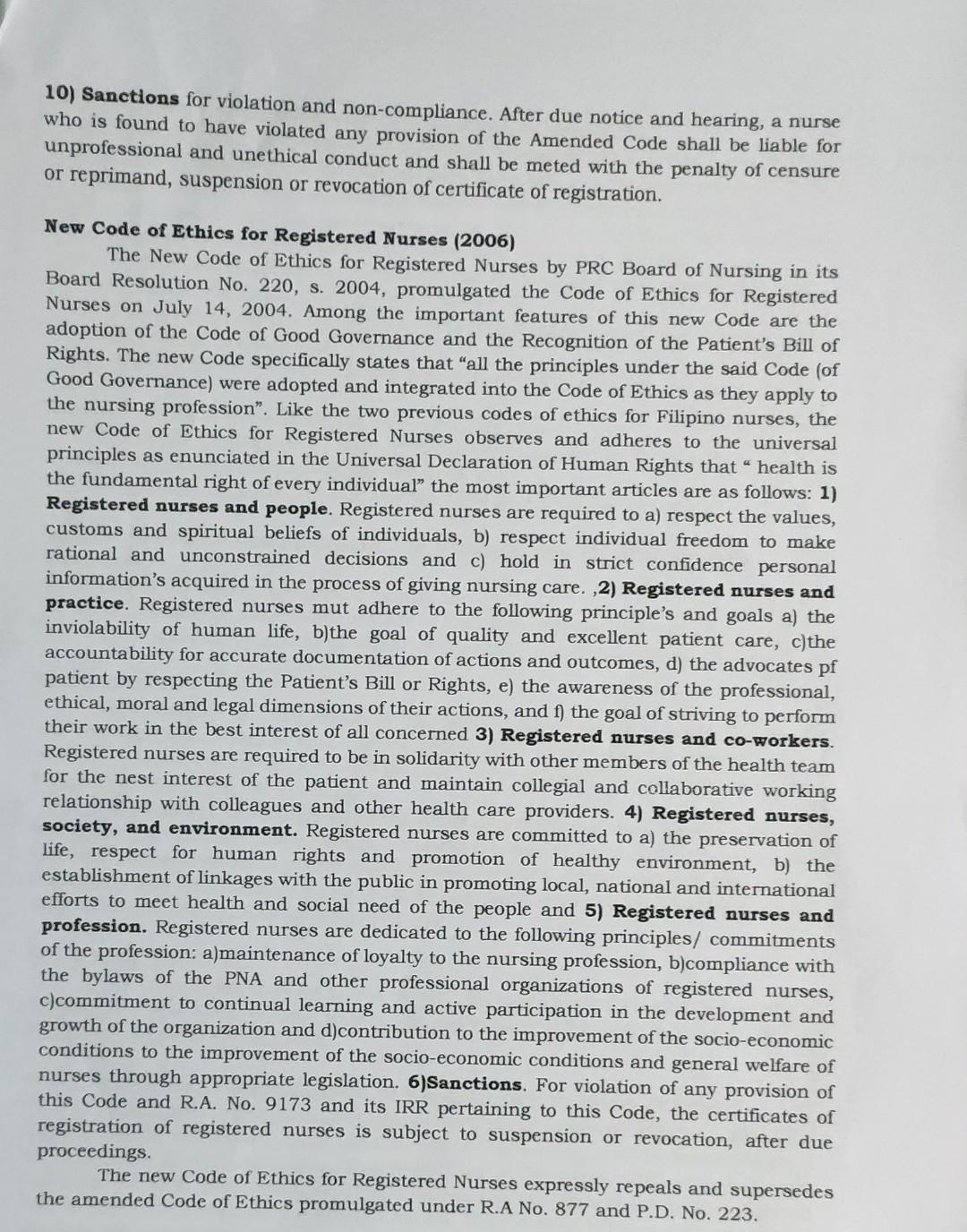 10) Sanctions for violation and non-compliance. After due notice and hearing, a nurse who is found to have violated any provi