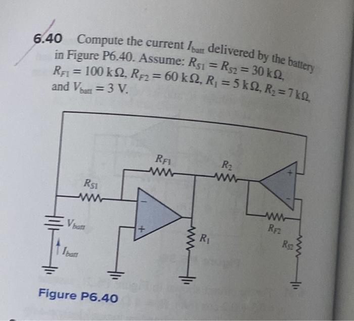 Solved 6.44 Find an expression for the voltage gain vo/vs in | Chegg.com