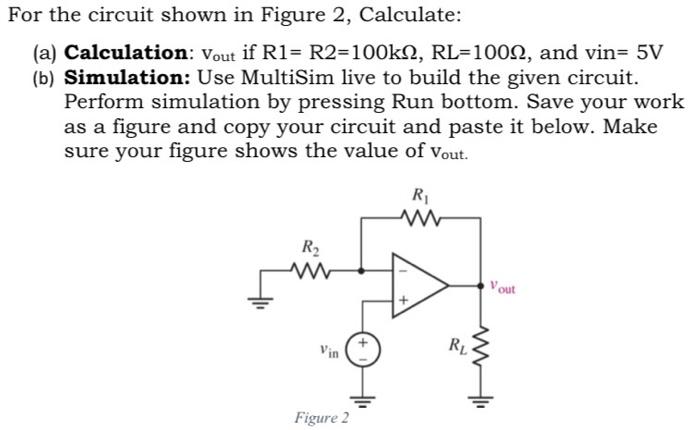 Solved For the circuit shown in Figure 2, Calculate: (a) | Chegg.com