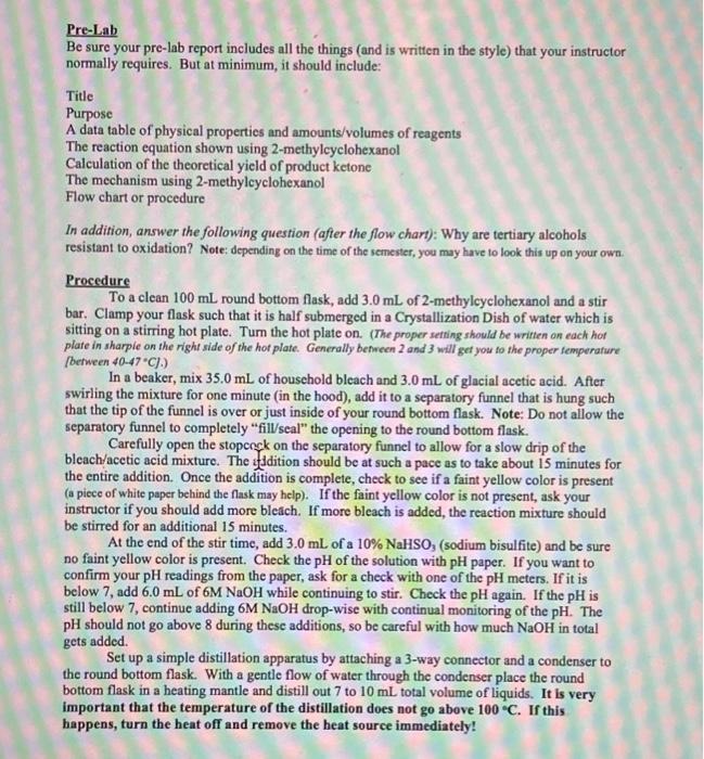 Pre-Lab
Be sure your pre-lab report includes all the things (and is written in the style) that your instructor normally requi