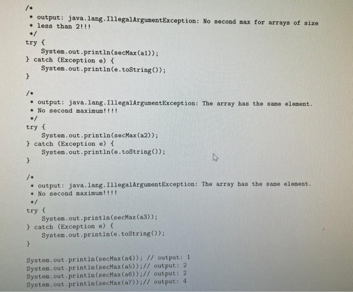 Solved Question 2 (50 points) Write a method to return the | Chegg.com