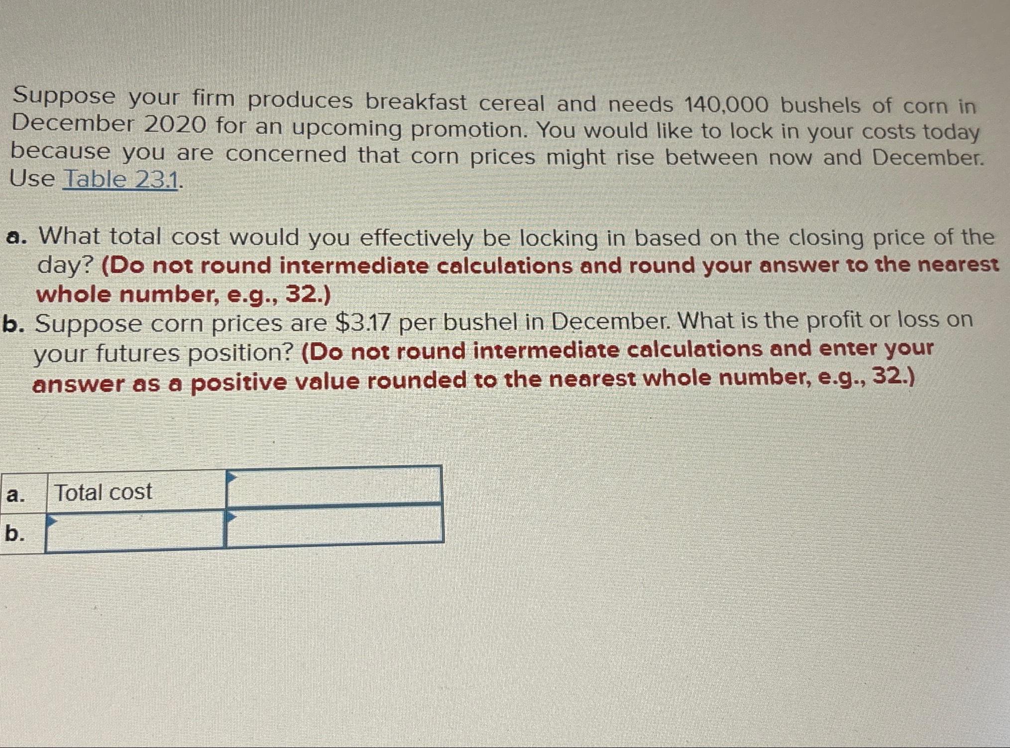 Solved suppose your firm produces breakfast cereal and needs chegg