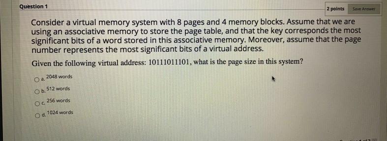 Solved Question 7 of 7 Question 7 2 points Save Answer | Chegg.com