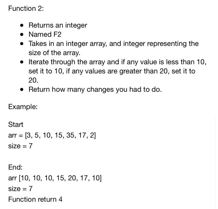 Solved Description In this assignment I would like you write | Chegg.com