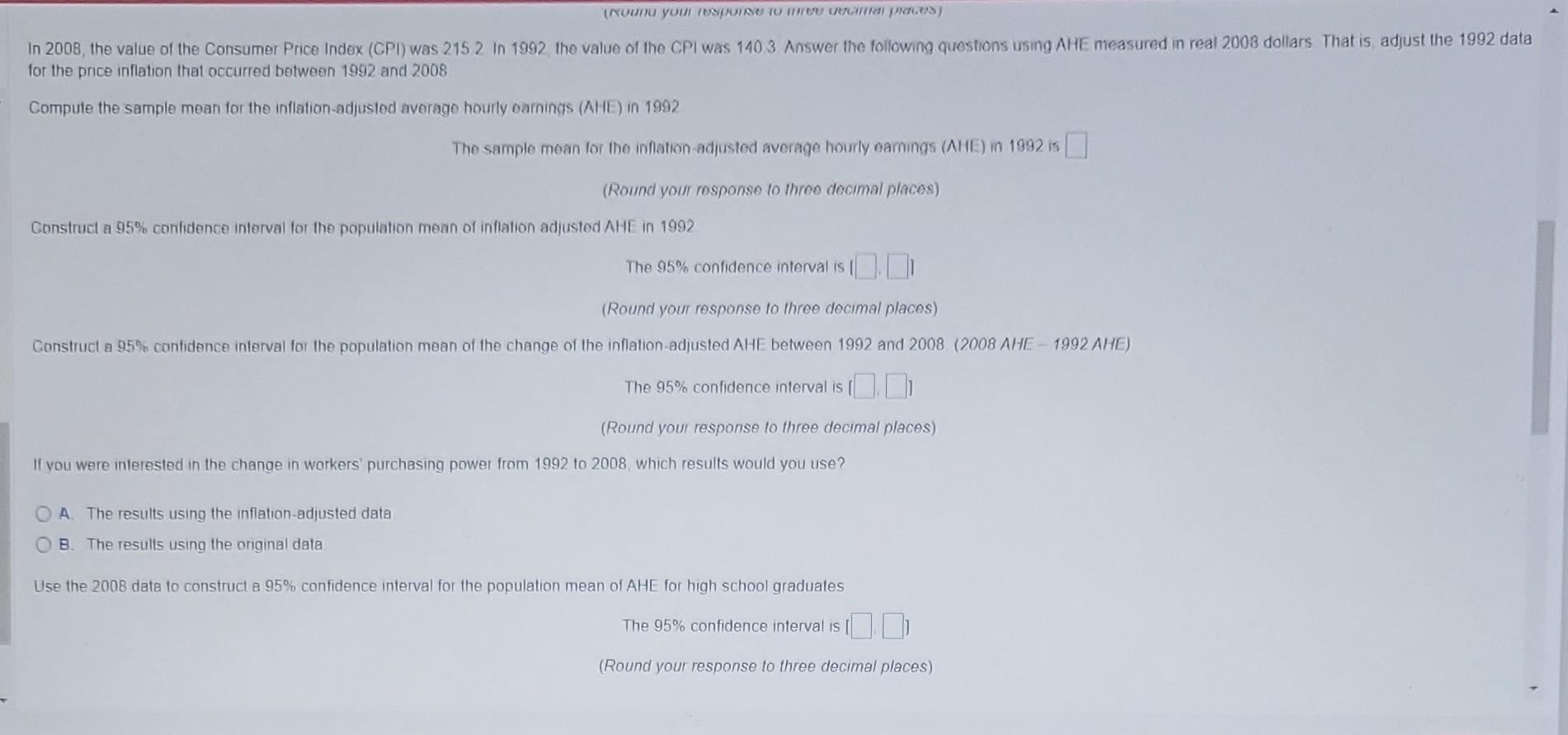 Solved The following table contains data for full-time