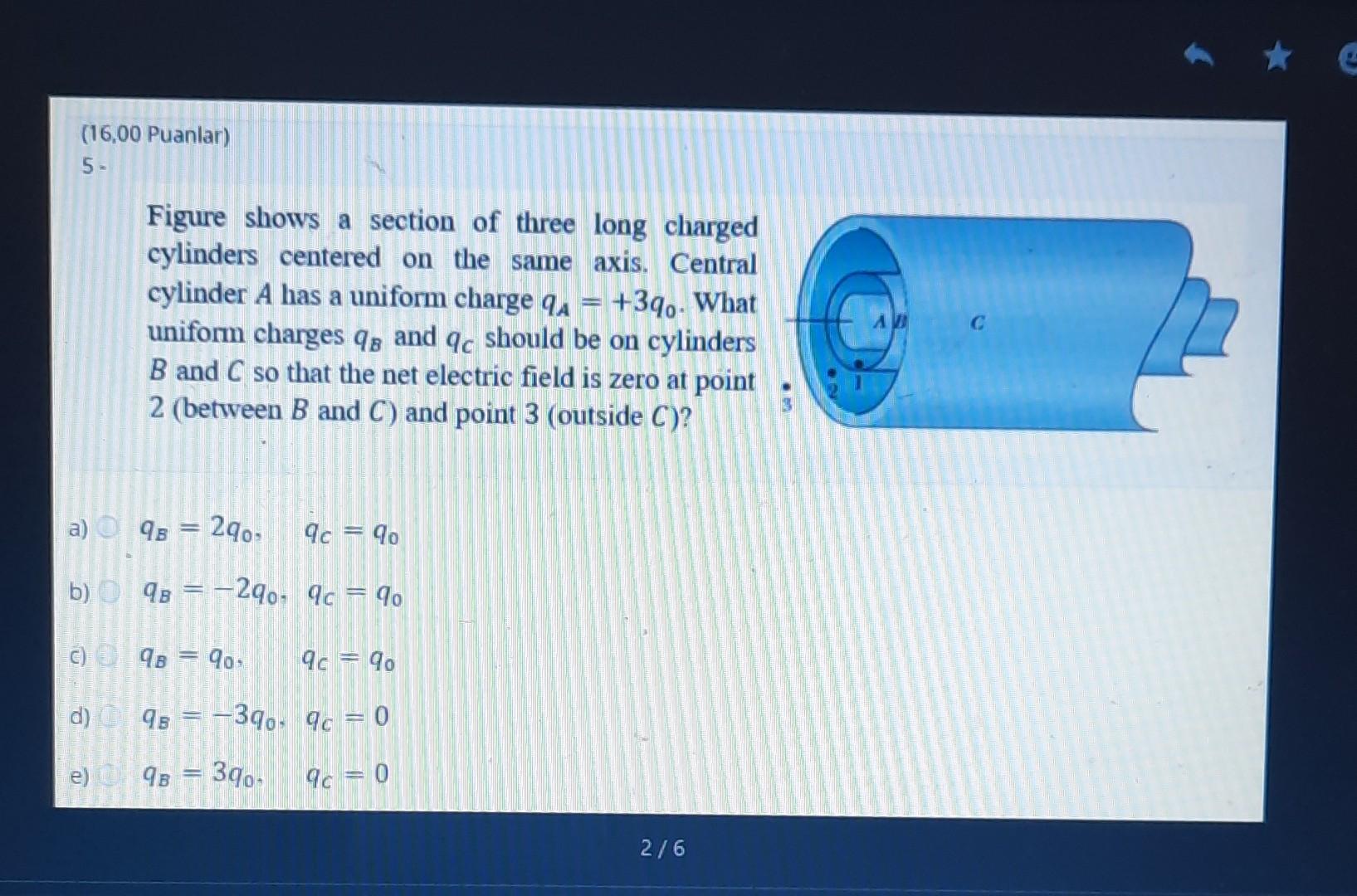 Solved Figure shows a section of three long charged | Chegg.com