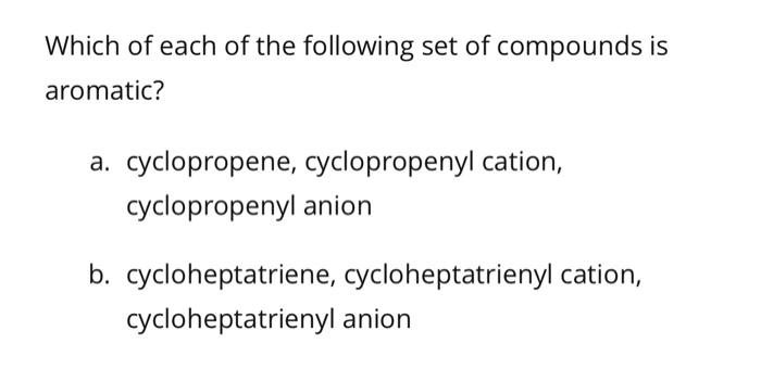 Solved Which of each of the following set of compounds is | Chegg.com