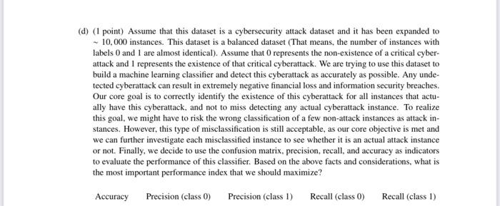 Solved Problem 7: Machine Learning [19.5 points] Part 1; We | Chegg.com
