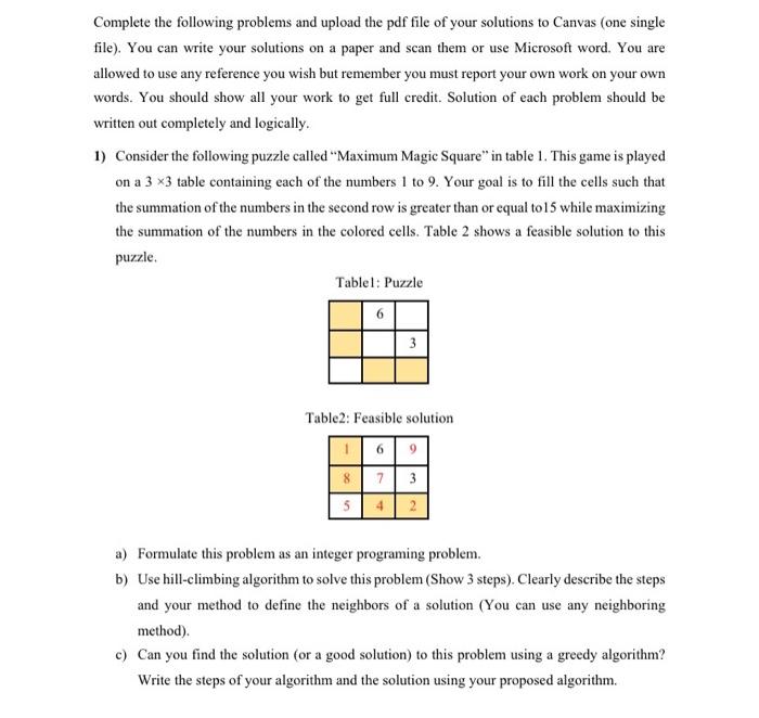 Solved Complete the following problems and upload the pdf | Chegg.com