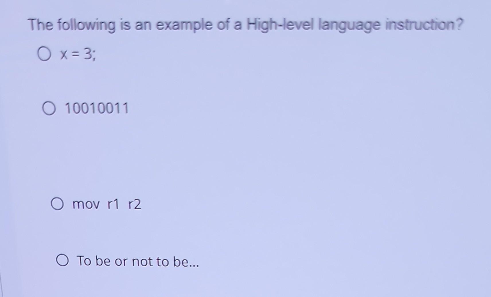 Solved What is the correct output for the following | Chegg.com