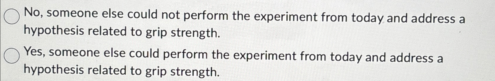 Solved Did today's experiment show the ability to be | Chegg.com