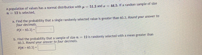 Solved A population of values has a normal distribution with | Chegg.com