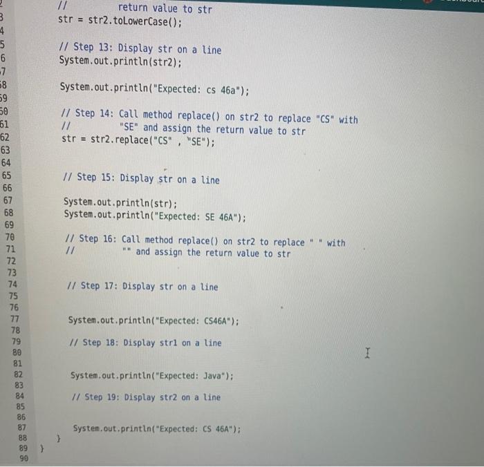 Solved - O O OU 1 public class StringTester 2 { 3 public | Chegg.com