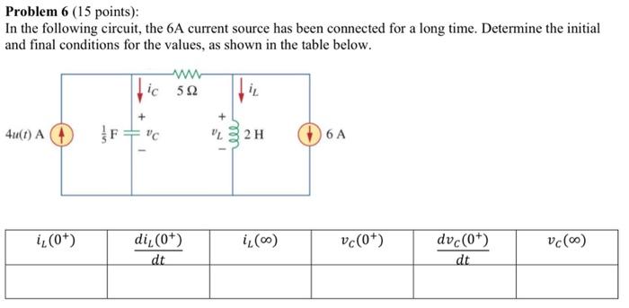 Solved Hello, I need help solving this circuits questions. | Chegg.com