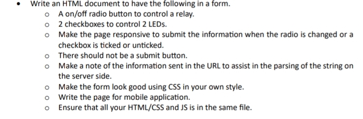 Solved Write an HTML document to have the following in a | Chegg.com