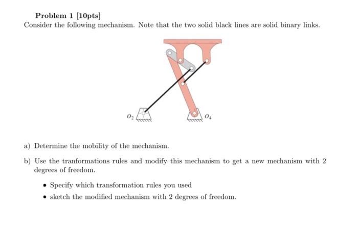 Solved Problem 1 [10pts] Consider The Following Mechanism. | Chegg.com