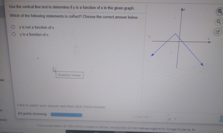 solved-use-the-vertical-line-test-to-determine-if-y-is-a-chegg