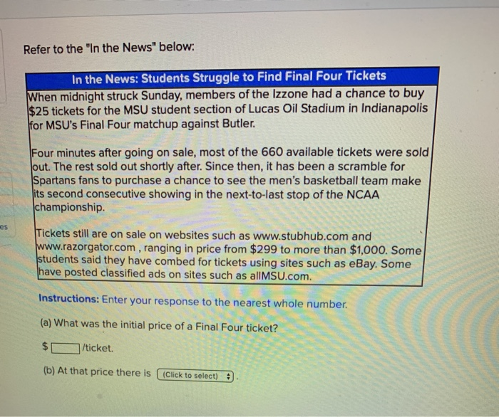 Final Four Tickets - StubHub