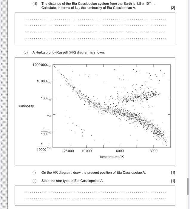 Solved 10. Eta Cassiopeiae A And B Is A Binary Star System | Chegg.com