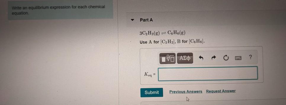 Solved Write An Equilibrium Expression For Each Chemical Chegg Com