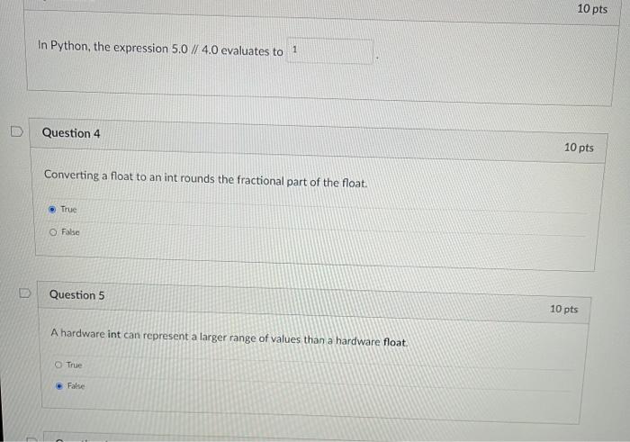 Solved The float type can only represent approximations to | Chegg.com