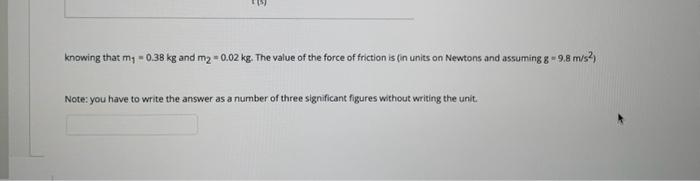 Solved In Newton's second law experiment, a student obtained | Chegg.com