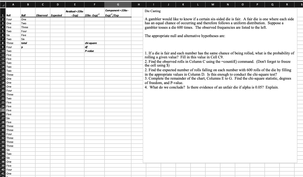 Show me how to do it on Excel and answer ALL of the | Chegg.com