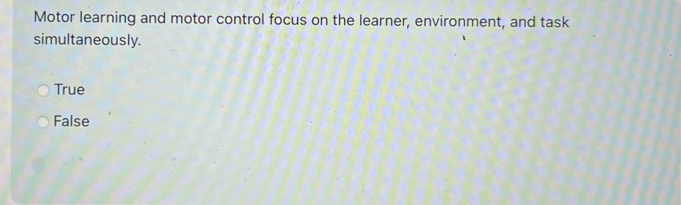 Solved Motor learning and motor control focus on the | Chegg.com