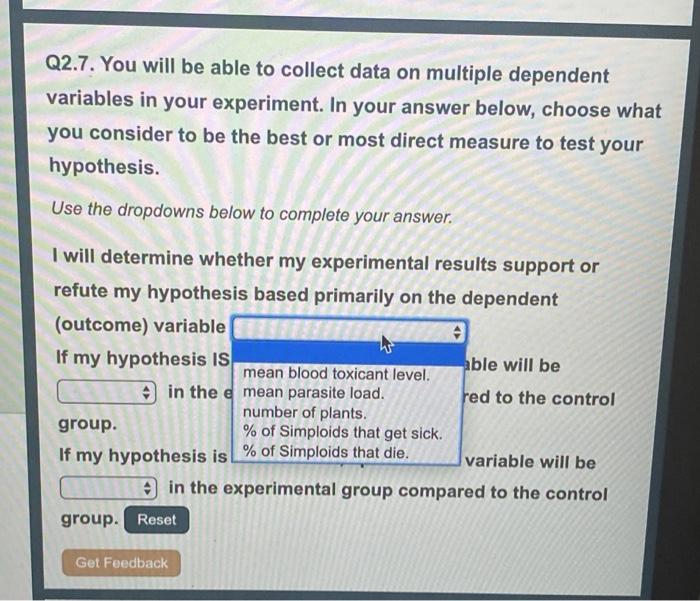 Solved Q2 7 You Will Be Able To Collect Data On Multiple