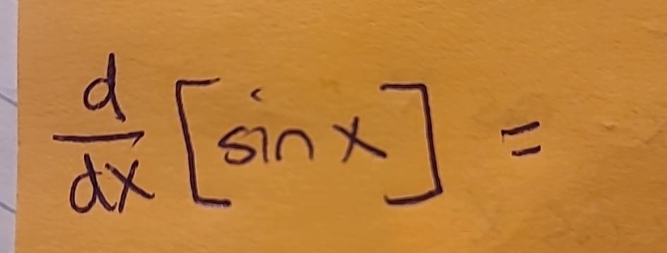 ddx[sinx]= | Chegg.com