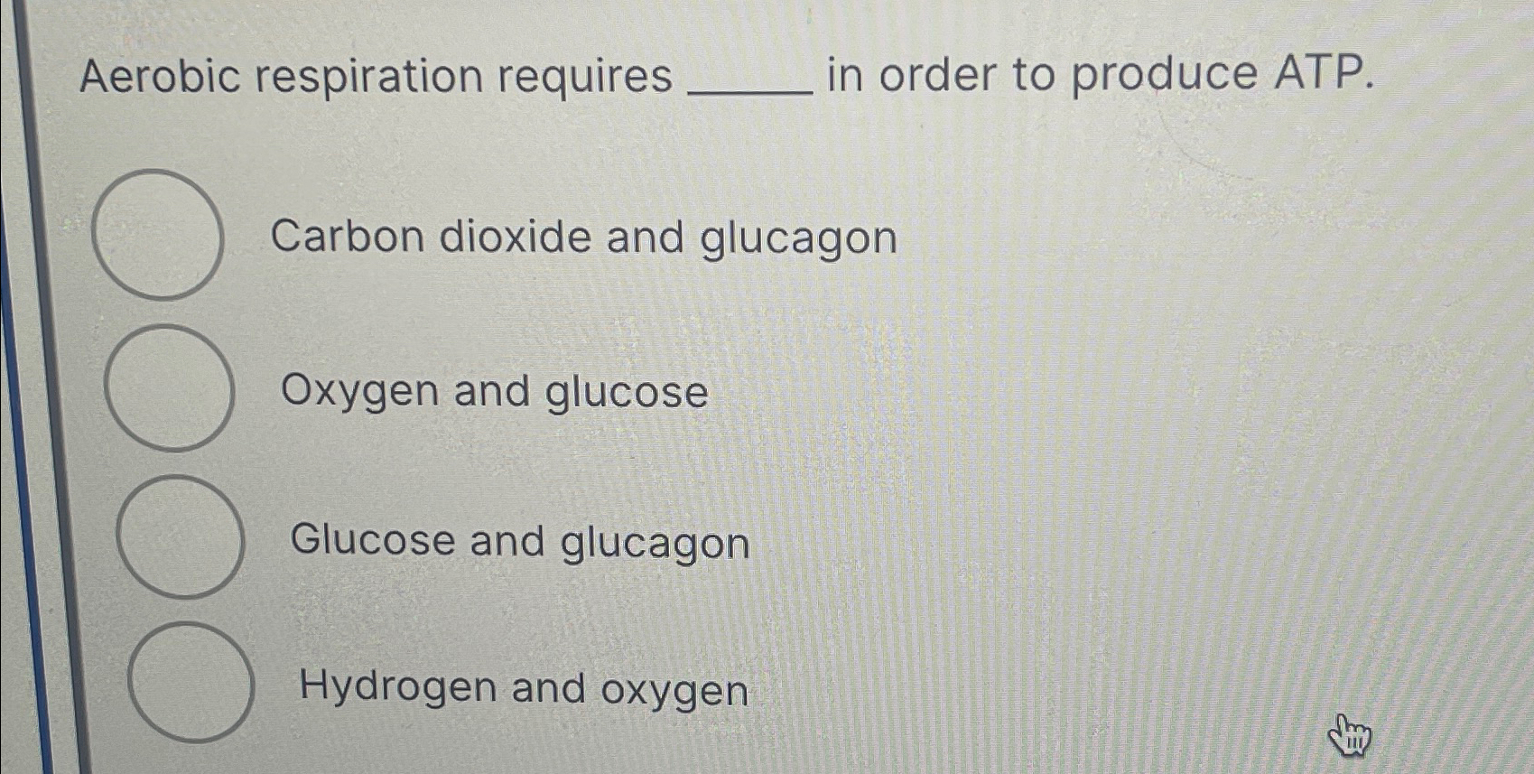 Aerobic deals respiration requires