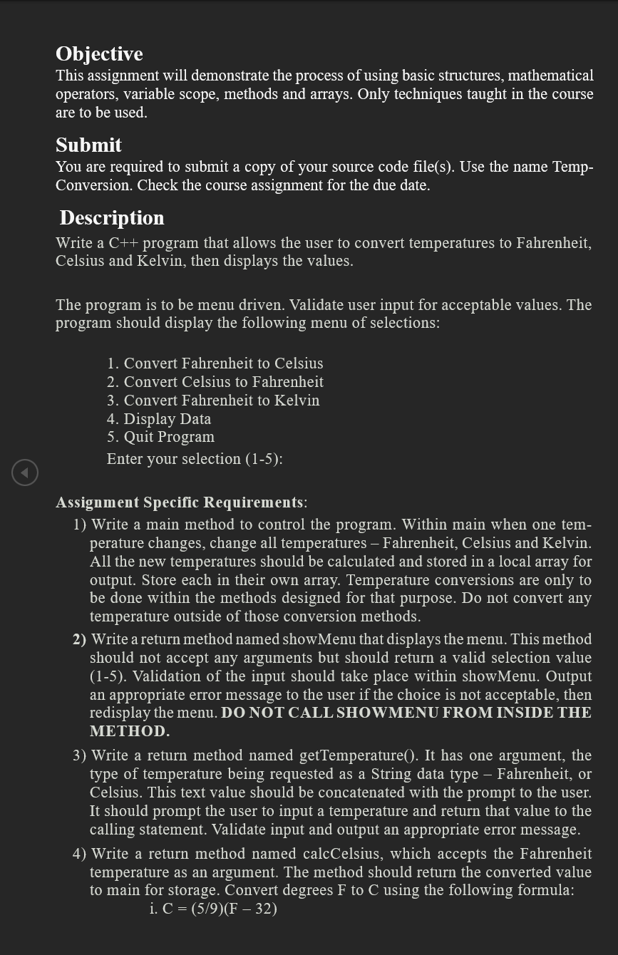 ObjectiveThis assignment will demonstrate the process | Chegg.com