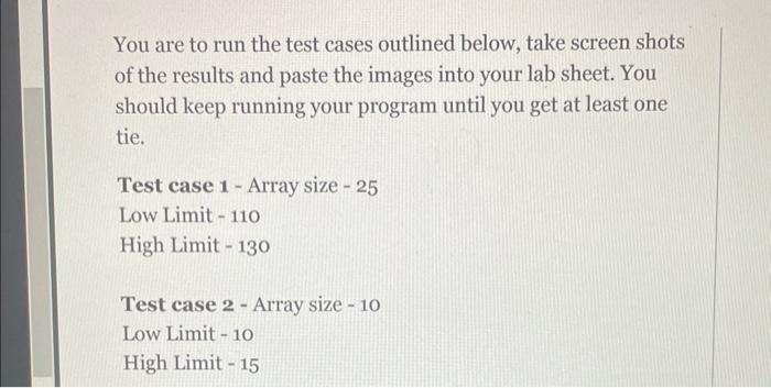 Solved In this lab, you will declare and initialize two | Chegg.com