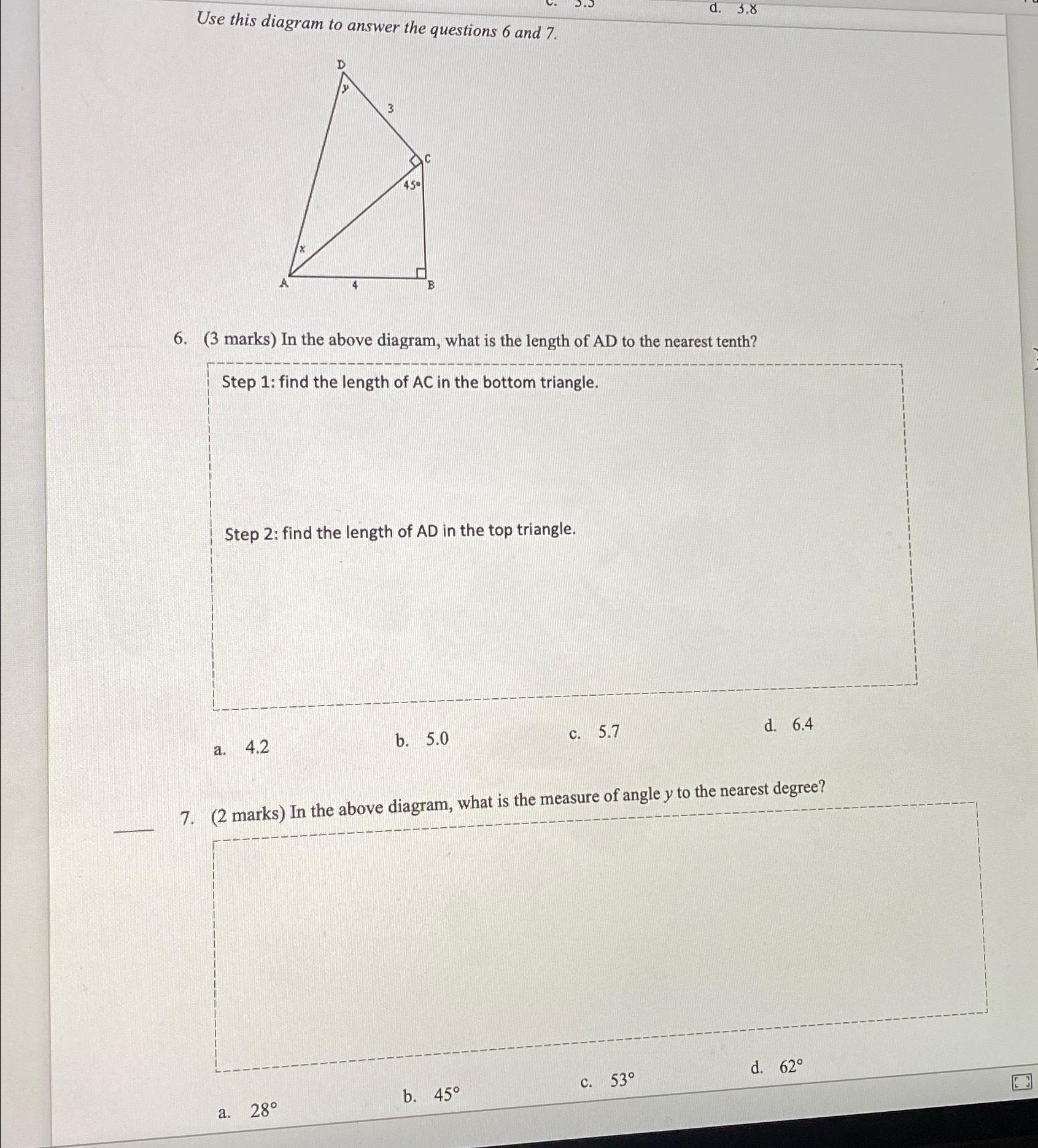 Solved Use This Diagram To Answer The Questions 6 ﻿and | Chegg.com