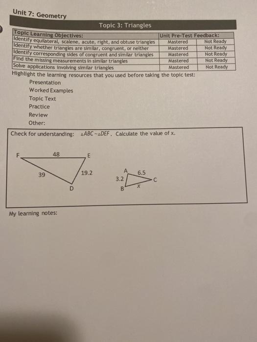 unit 3 homework 7 geometry answers