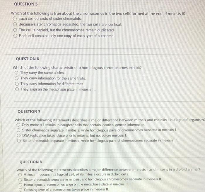 Question 5 Which Of The Following Is True About The | Chegg.com