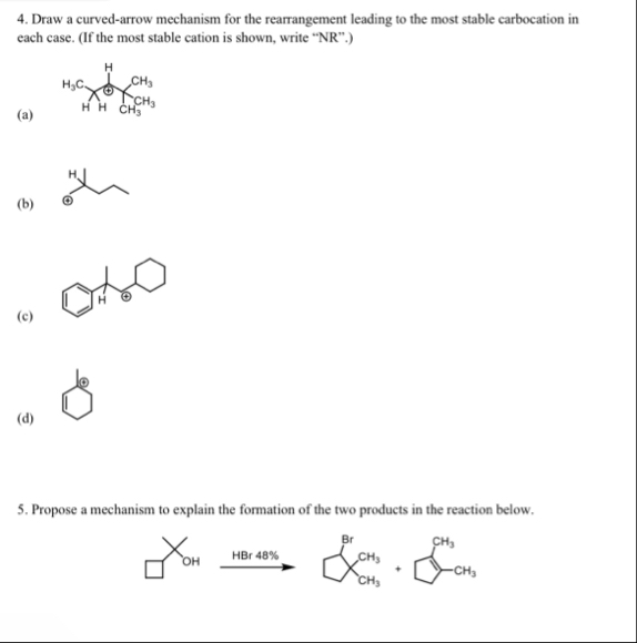 Solved Draw a curved-arrow mechanism for the rearrangement | Chegg.com